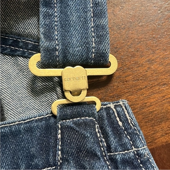 Carhart men's LOOSE FIT DENIM BIB OVERALL - Picture 6 of 11